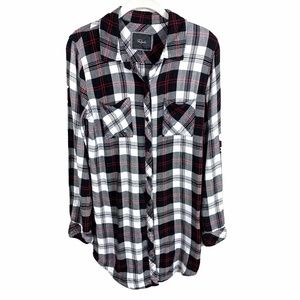 Rails Nadine Plaid Flannel Shirt Tunic / Dress